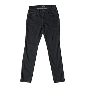 Eileen Fisher Black Jeans Organic Cotton Stretch Denim Size 10